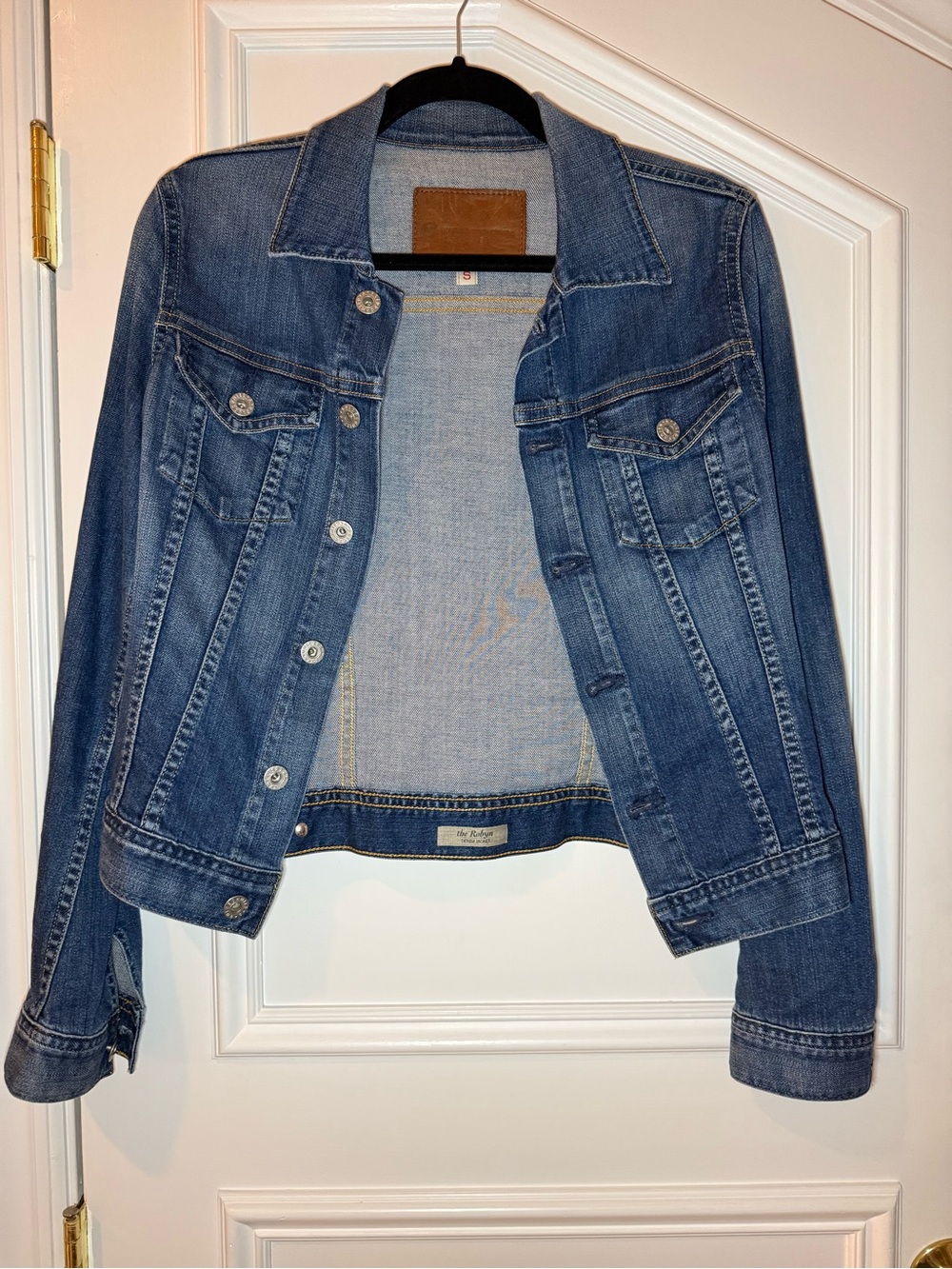 AG Adriano Goldschmied Denim Jean Jacket Size S
